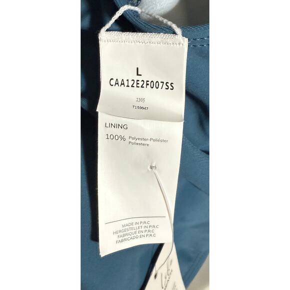 New with Tag Cupshe Teal Blue Deep V Neck size Large Swimsuit - Picture 4 of 6